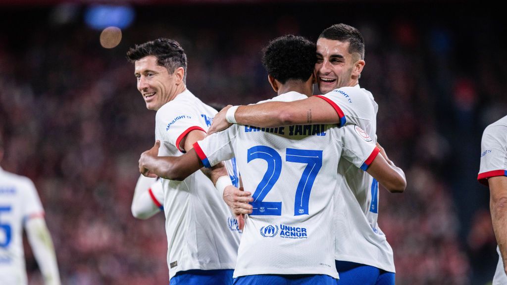 Getty Images / Marti Segura Ramoneda/SOPA Images/LightRocke / Na zdjęciu: Piłkarze FC Barcelony