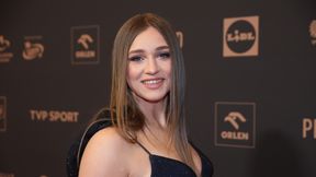 Odważna kreacja. Julia Szeremeta błyszczała na ściance