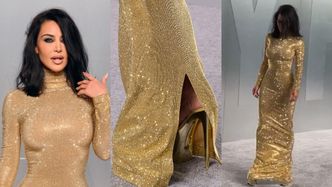 U Kim Kardashian po staremu: na imprezie "Vanity Fair" ZNÓW CIERPIAŁA dla wielkiej mody: "Ledwo może chodzić" (WIDEO)