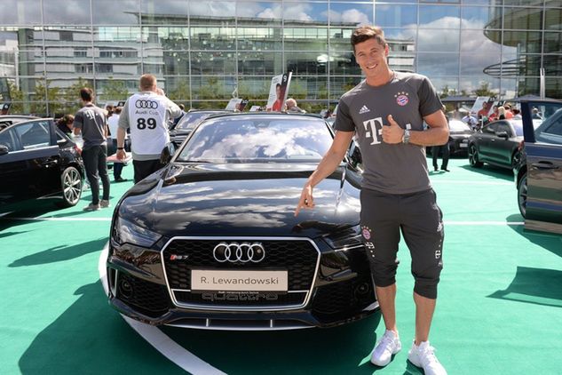 Lewandowski jako gwiazda Bayernu od lat promuje modele Audi