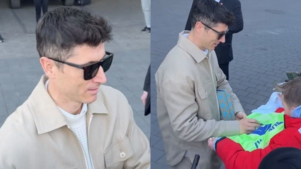 Kibice przywitali Lewandowskiego w Warszawie