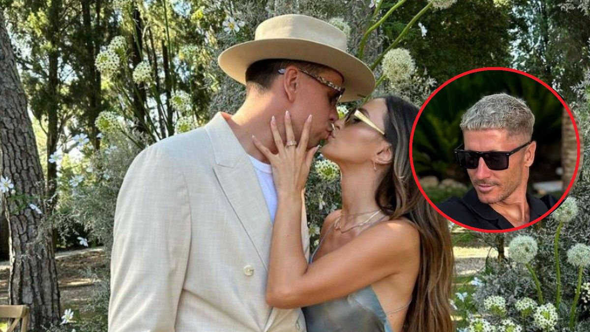 Instagram / Marina Łuczenko/Robert Lewandowski / Na dużym zdjęciu Wojciech i Marina Szczęśni, na małym Robert Lewandowski