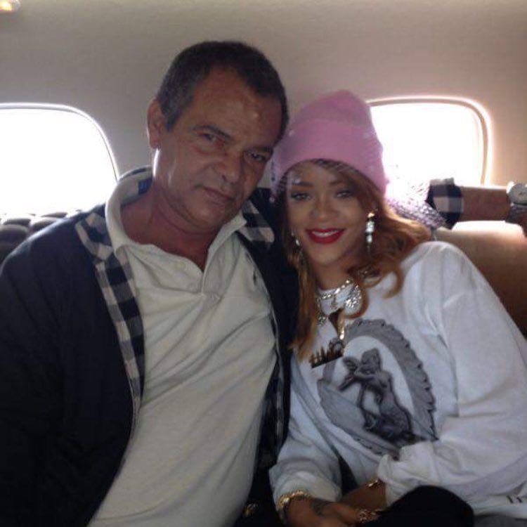 Rihanna z ojcem - Ronaldem Fenty