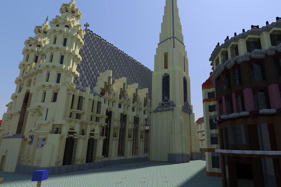 Zapaleńcy odtwarzają dokładnie Wiedeń w Minecrafcie, klocek po klocku