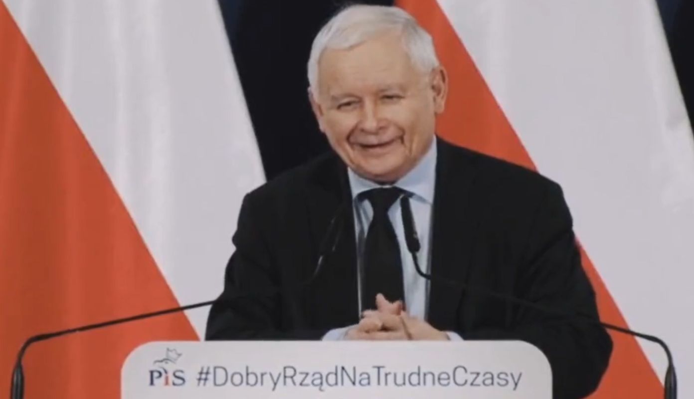Kaczyńskiemu zebrało się na żarty. "Już wisi"