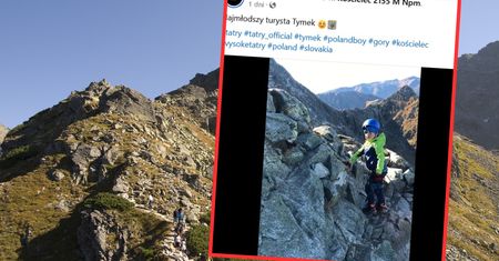 Kilkuletni Tymek zdobył wraz z tatą Kościelec. "Mały, jesteś wielki"