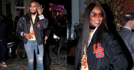 Młodzieżowa Naomi Campbell zmierza na otwarcie sklepu D&G