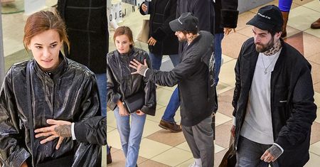 Zadowolona Natalia Szroeder oddaje się zakupom w towarzystwie ponurego Quebonafide (ZDJĘCIA)