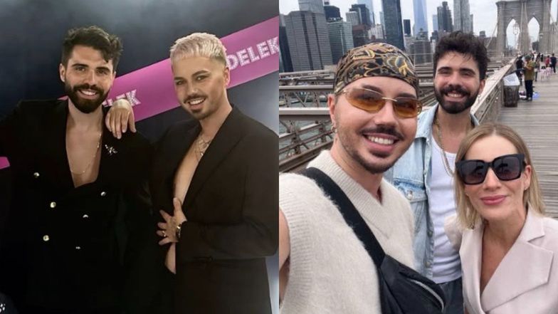 Jędrzej Urbański i Bruno Wolny spotkali Martę Nawrocką