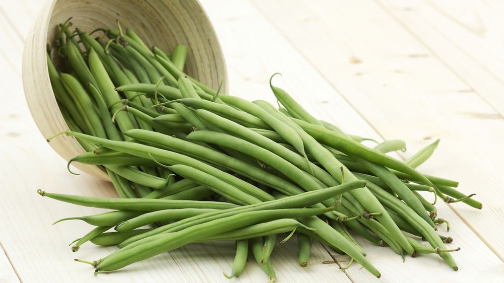 Surowa zielona fasolka szparagowa
