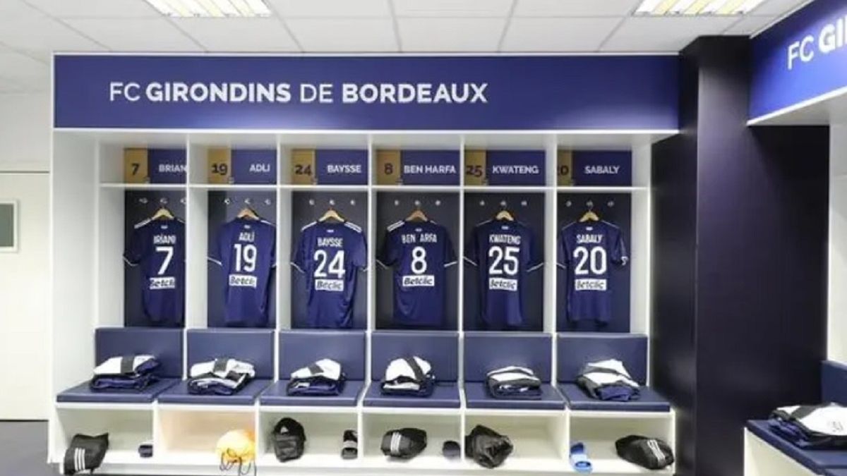 Szatnia zespołu Girondins Bordeaux