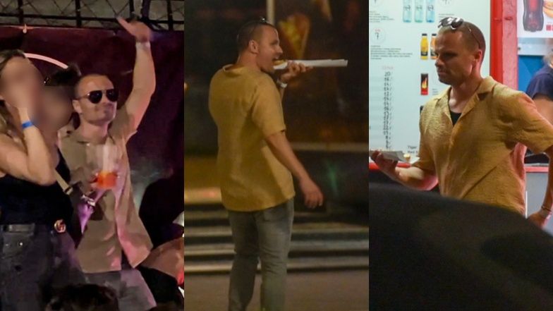 Marcin Hakiel szaleje na imprezie i kupuje zapiekankę