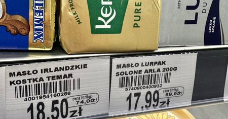 18,50 zł za kostkę masła. Zdjęcie z osiedlowego sklepu wywołało burzę w sieci