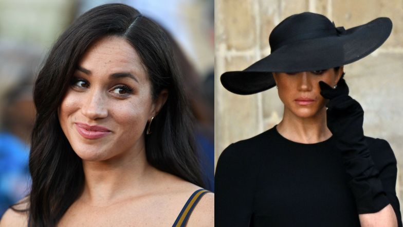 Meghan Markle UDAWAŁA PŁACZ na pogrzebie królowej?! Po sieci krąży osobliwe nagranie