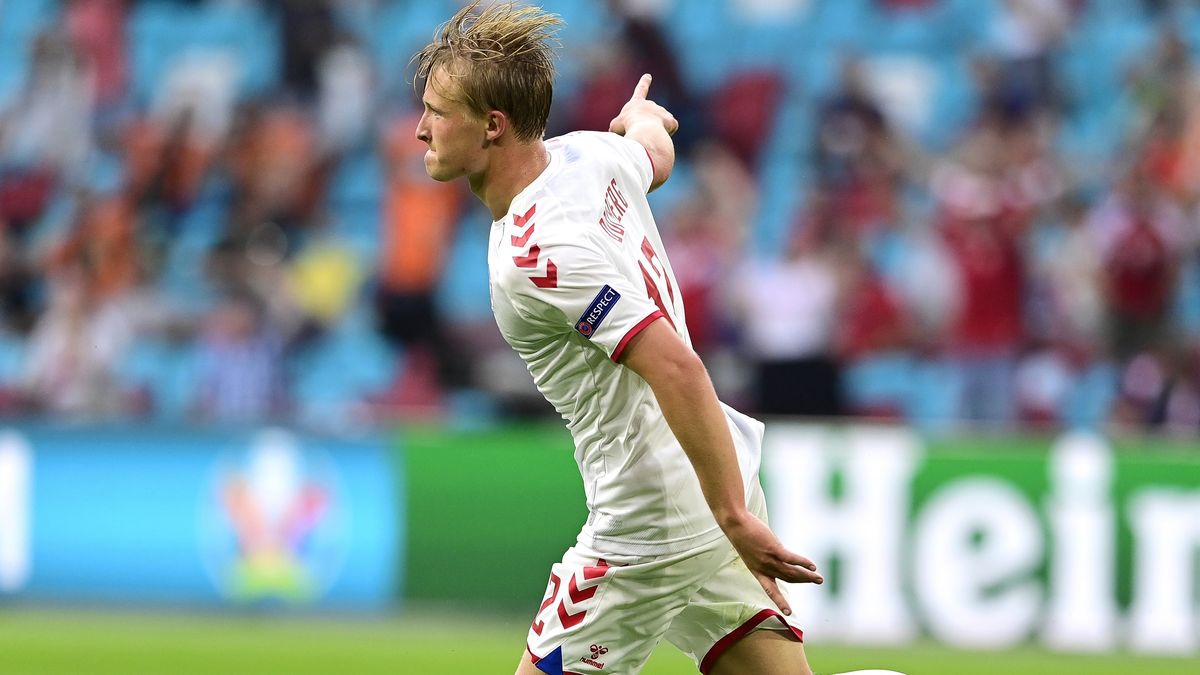 PAP/EPA / Olaf Kraak / Na zdjęciu: Kasper Dolberg