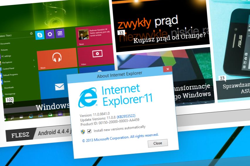 Internet Explorer z Windows 10 nie jest przeglądarką, którą znamy od dawna
