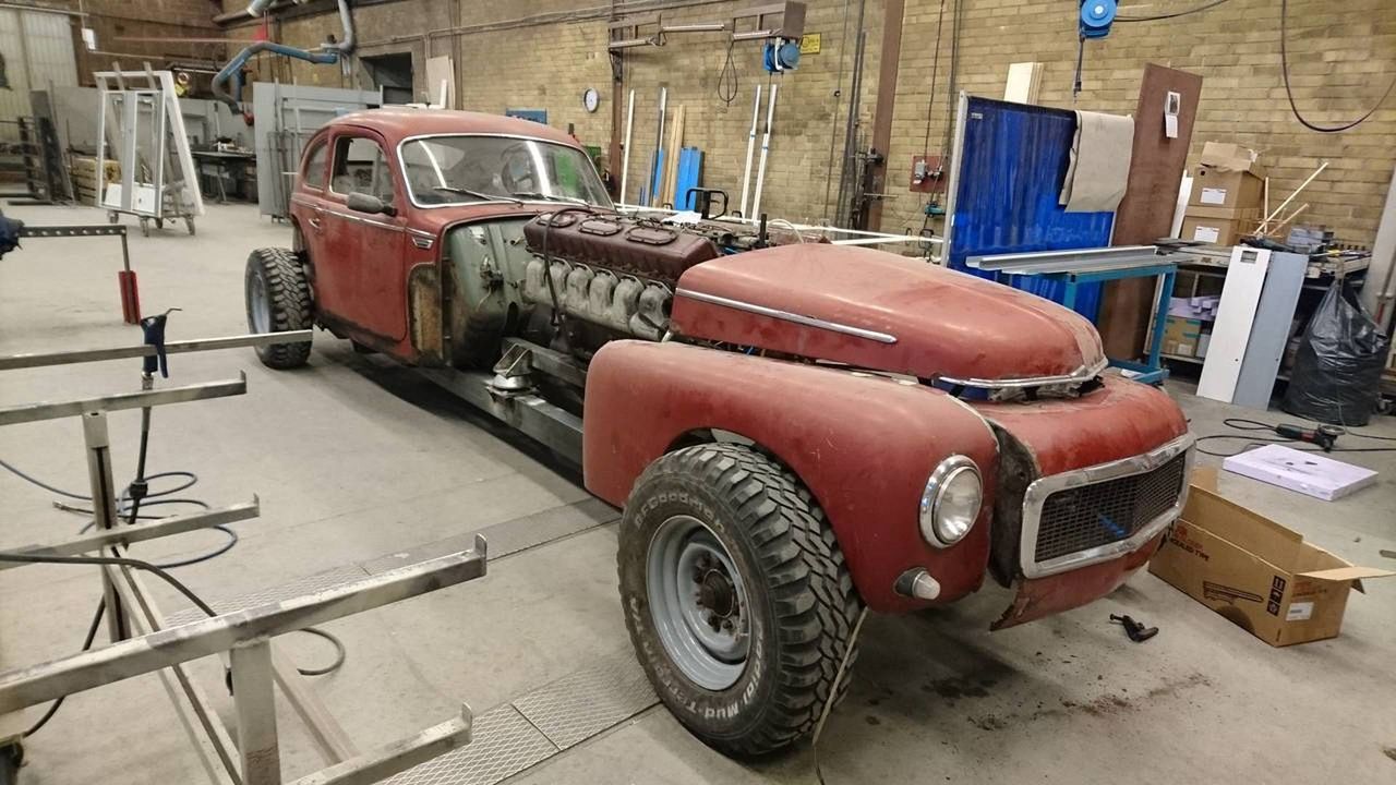 Volvo PV544 z silnikiem z czołgu - powstaje gigant z ponad 500-konnym motorem