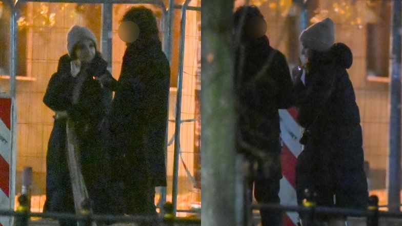 Maria Dębska na spotkaniu z tajemniczym mężczyzną