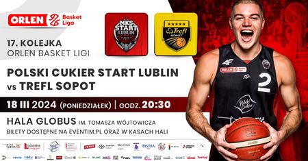Polski Cukier Start Lublin zmierzy się z Treflem Sopot. Wygraj bilety na mecz!