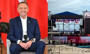 Karol Nawrocki pokazał fotki z przygotowań do imprezki w Juracie. To tutaj zaśpiewa Skolim (ZDJĘCIA)