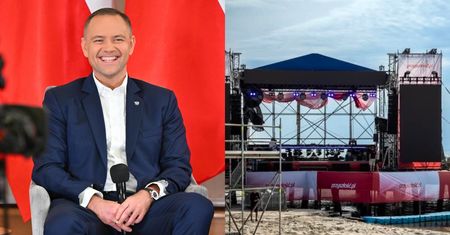 Karol Nawrocki pokazał fotki z przygotowań do imprezki w Juracie. To tutaj zaśpiewa Skolim (ZDJĘCIA)