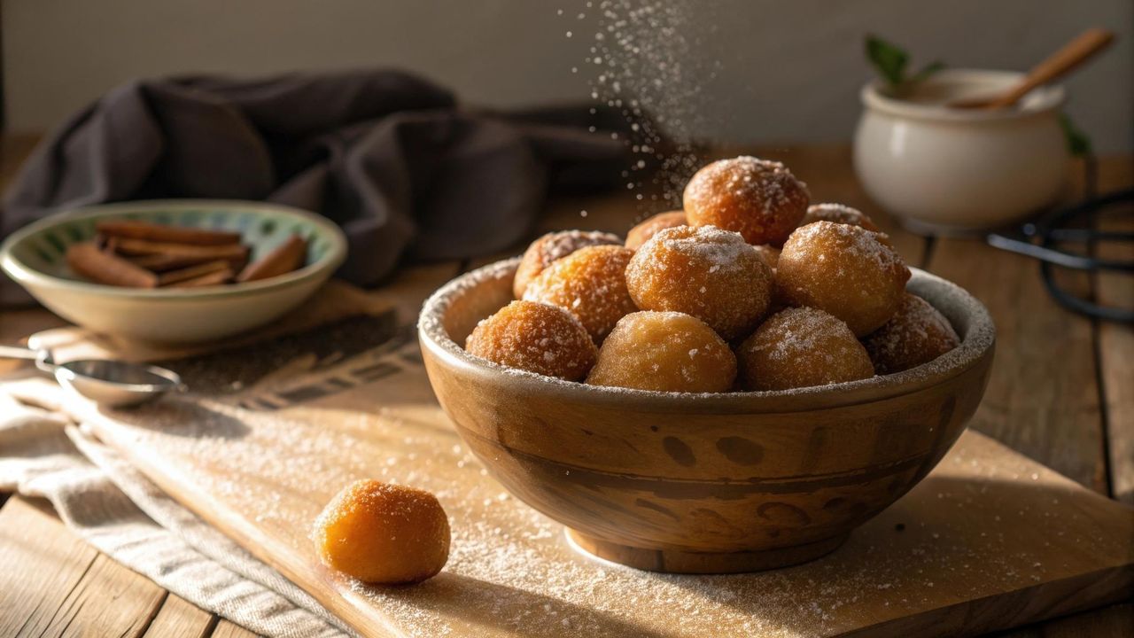 Mini pączusie w miseczce