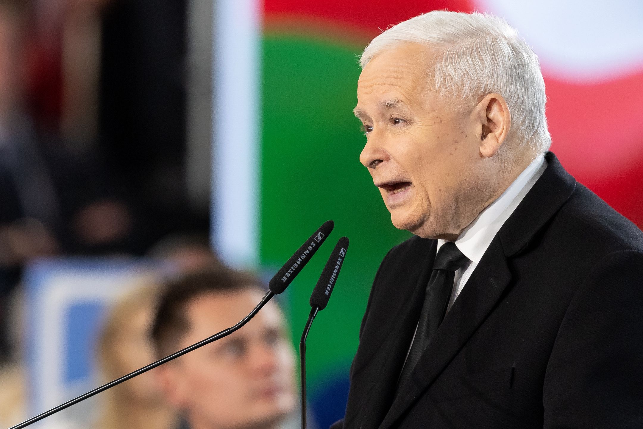 Jaroslaw Kaczynski - Deputy Prime Minister during PiS party convention before the parliamentary election in Poland, Przysucha, Poland on October 10, 2023.

NO USE IN POLAND !!! (Photo by Foto Olimpik/NurPhoto via Getty Images)