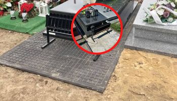 Poszła na grób ojca. Skandaliczny widok. "Hiena cmentarna"
