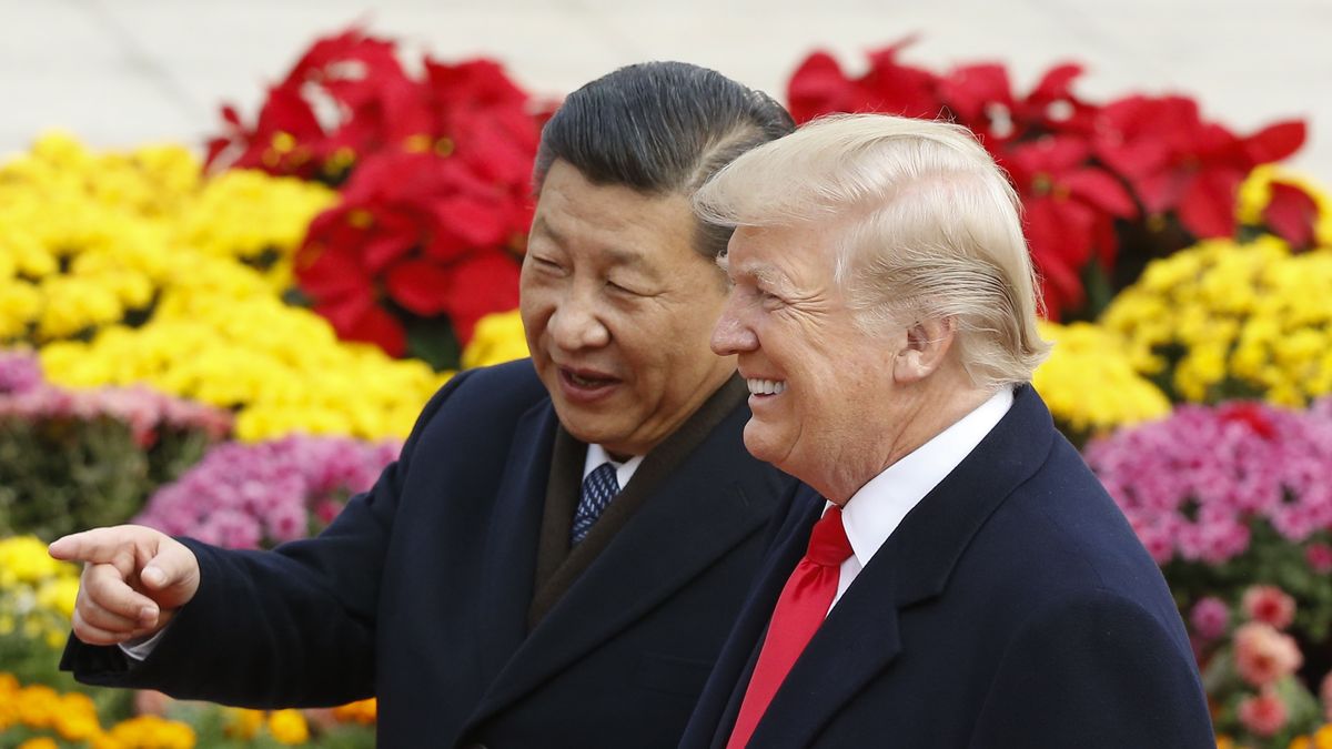 U.S. President Trump Visits China
BEIJING, CHINA - NOVEMBER 9:  Chinese President Xi Jinping and U.S. President Donald Trump attend a welcoming ceremony November 9, 2017 in Beijing, China. Trump is on a 10-day trip to Asia.  (Photo by Thomas Peter-Pool/Getty Images)
Pool