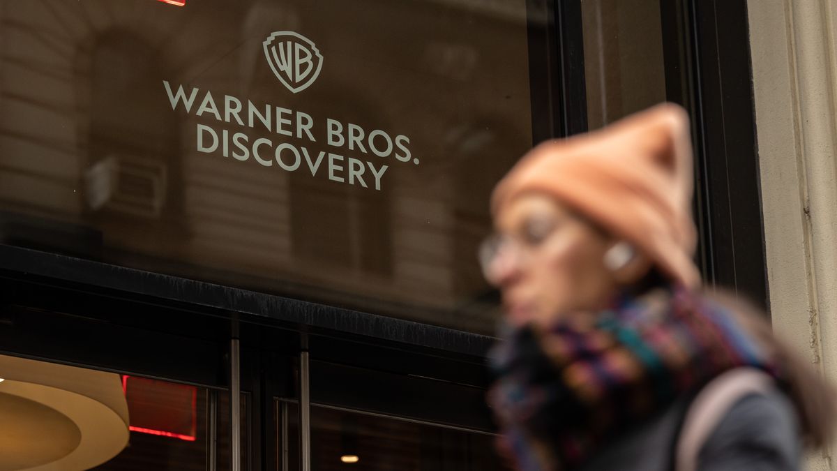 A Warner Bros Discovery office in New York, US, on Saturday, Feb. 17, 2024. Warner Bros Discovery Inc. is scheduled to release earnings figures on February 23. Photographer: Yuki Iwamura/Bloomberg via Getty Images