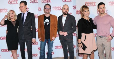 Tomasz Raczek z Marcinem Szczygielskim, Katarzyna Skrzynecka z Marcinem Łopuckim, a Agata Młynarska z Przemysławem Schmidtem