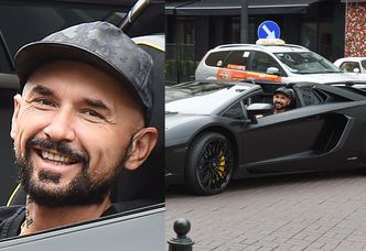 Patryk Vega wozi się Lamborghini za 2,5 miliona! Wygląda jak Batman w batmobilu? (ZDJĘCIA)