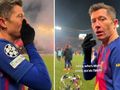 6 mln wyświetleń. Lewandowski ze statuetką MVP. Nagle zasłonił usta