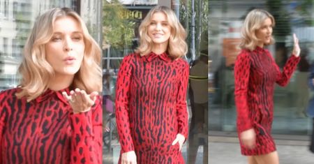 Krupa promuje "Top Model" posyłając fotografom buziaczki