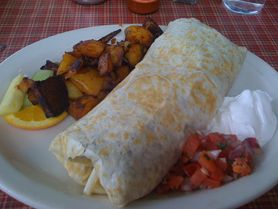 Burrito z fasolą i serem