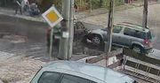 Auto wjechało w wózek z malutkim dzieckiem. Wszystko uchwyciła kamera