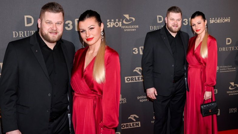 Paweł Fajdek z żoną Sandrą