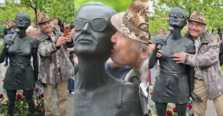 W Opolu odsłonięto nowy pomnik Kory. Podoba Wam się? Bo Kamilowi Sipowiczowi BARDZO... (ZDJĘCIA)