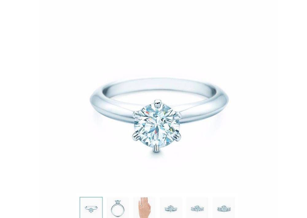 Pierścionek zaręczynowy  Mariny Łuczenko od Tiffany&Co