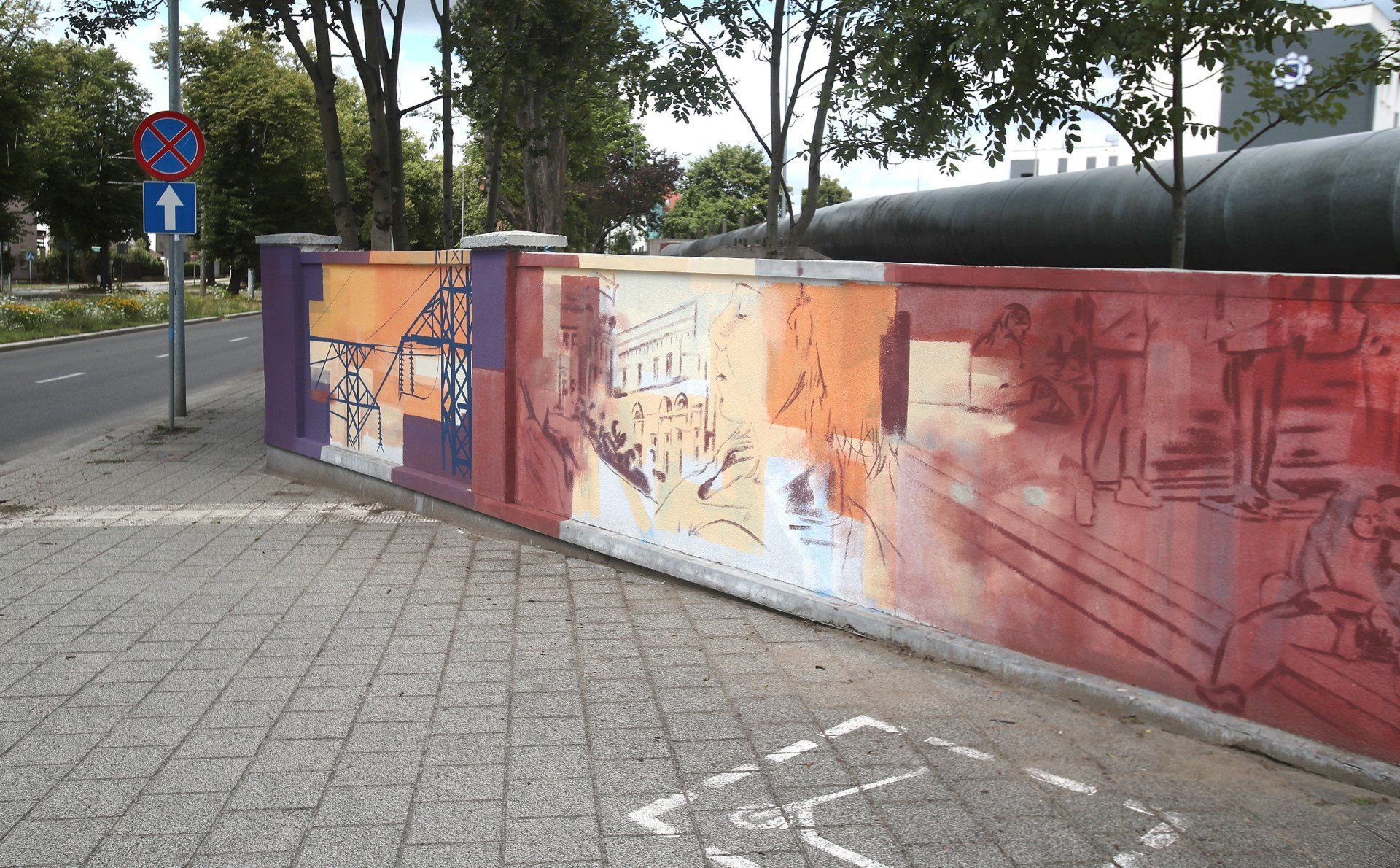 Mural przy Wernyhory na Pogodnie w Szczecinie