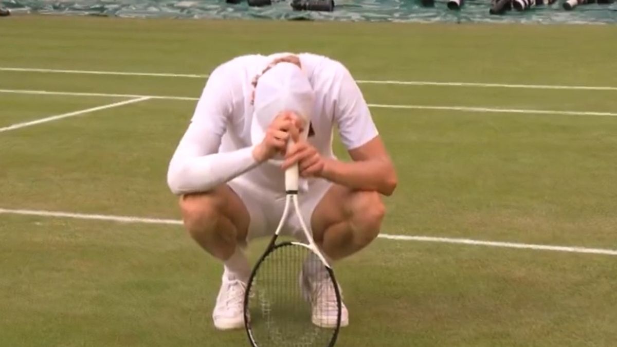 Twitter / Wimbledon / Jannik Sinner po finale Wimbledonu w 2025 roku