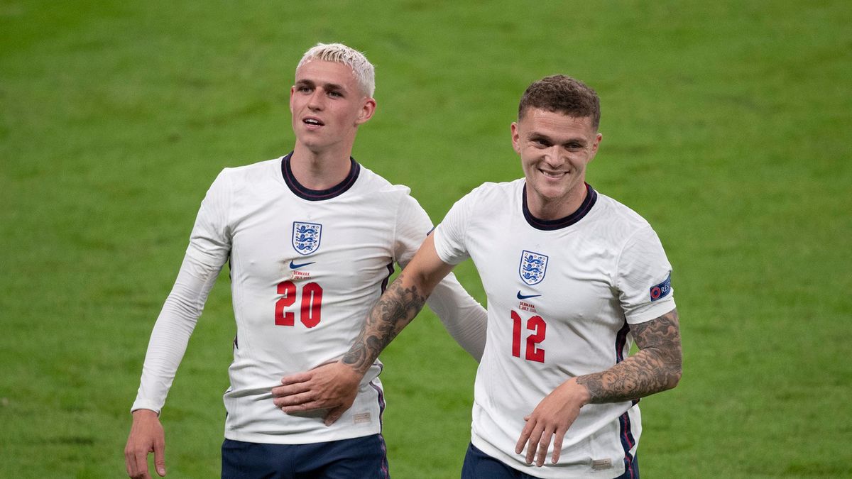 Getty Images / Visionhaus / Na zdjęciu: Phil Foden i Kieran Trippier