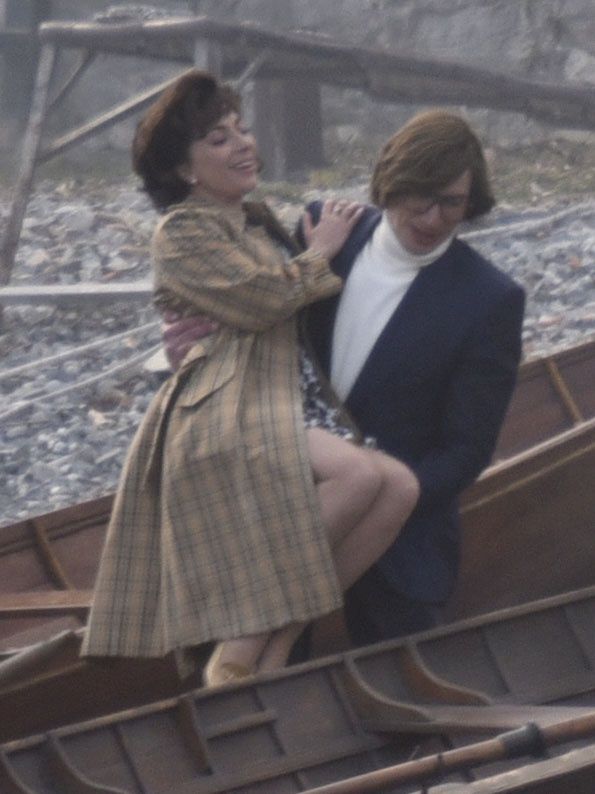 Lady Gaga i Adam Driver na planie "House of Gucci"
