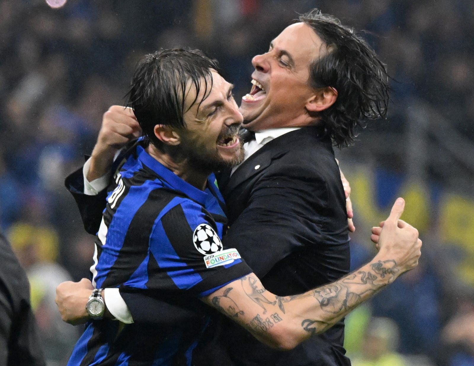 Simone Inzaghi i Francesco Acerbi w półfinale Ligi Mistrzów
