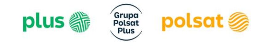 Tak prezentują się nowe logotypy Polsatu i Plusa