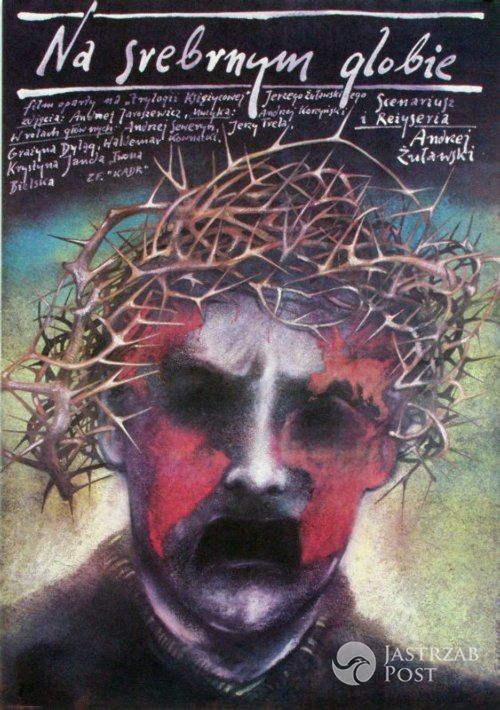 Plakat filmu "Na srebrnym Globie" Andrzeja Żuławskiego