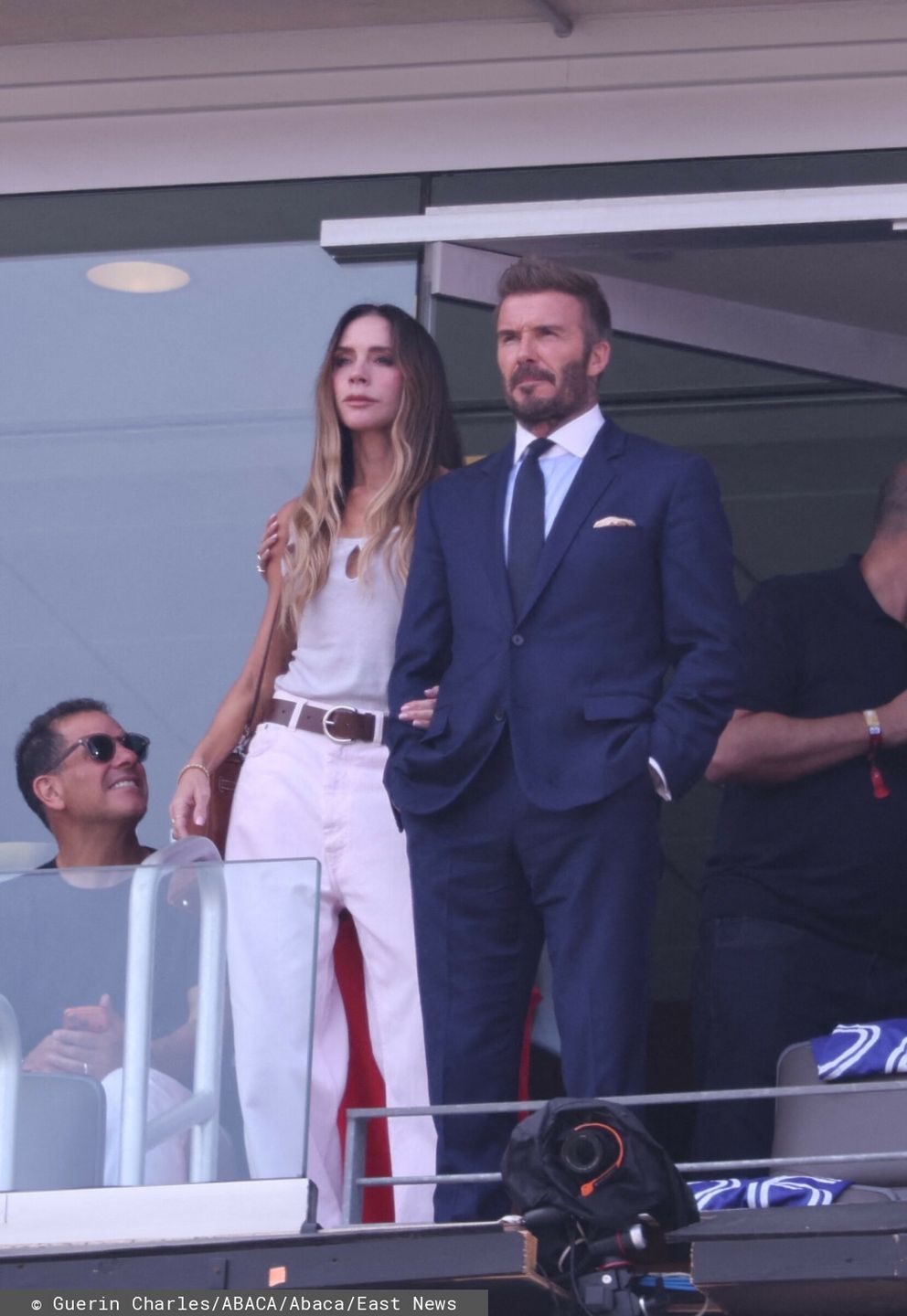 Victoria Beckham i David Beckham na finale MŚ