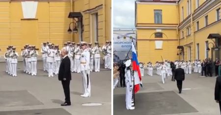 Miała być wielka parada. Putin wyszedł do garstki