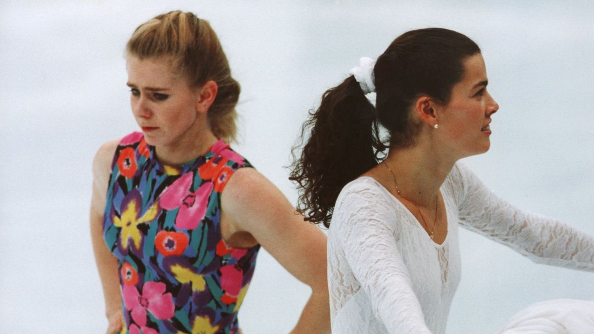 PAP / DPA/Andreas Altwein / Tonya Harding i Nancy Kerrigan podczas igrzysk w Lillehammer 1994