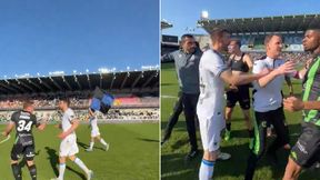 Awantura po meczu rywala Jagiellonii. Wszystko z powodu flagi [WIDEO]